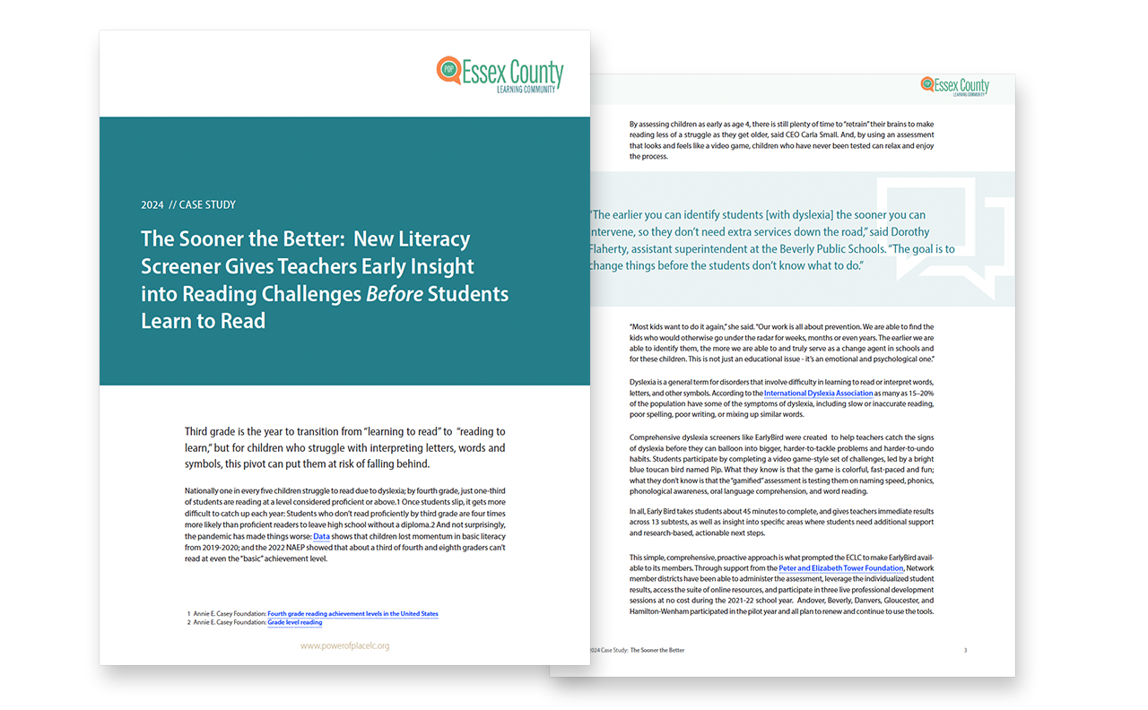 The Sooner the Better: New Literacy Screener Gives Teachers Early Insight into Reading Challenges Before Students Learn to Read 