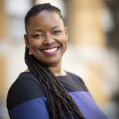 Nicole Harris smiling at the camera.