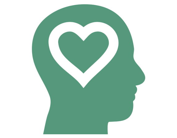 icon image of a human head with a heart inside it